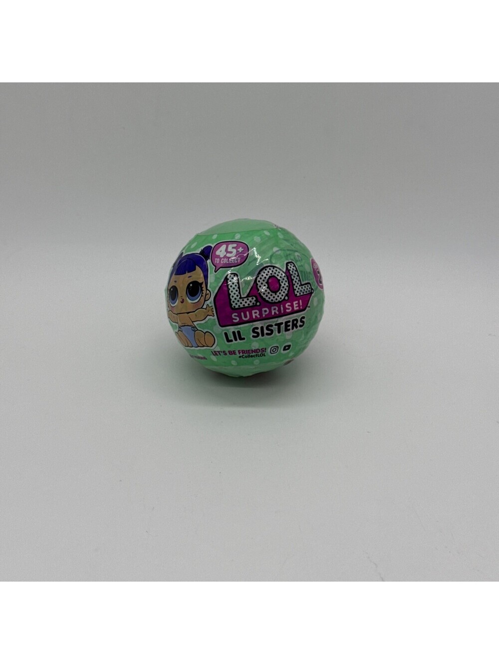 LOL Surprise Lil Sisters Series 2 Green Mystery Ball Doll MGA Sealed Zipper Tear